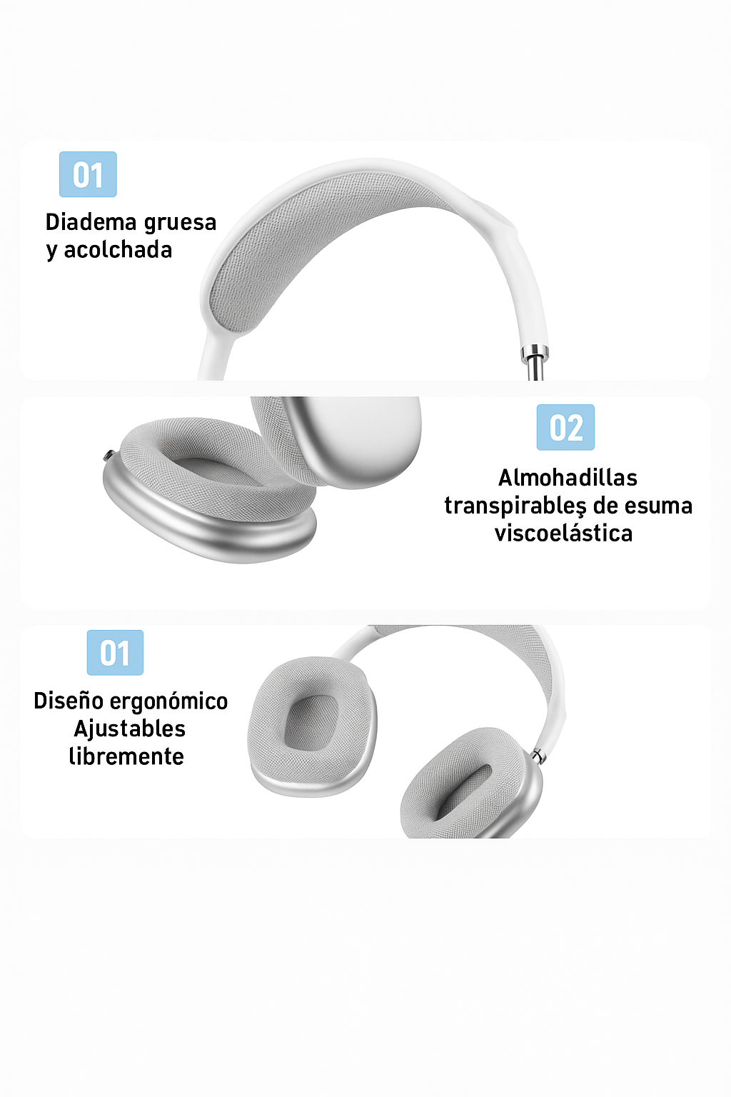 🎧 P9 Ultra: Sonido Premium,  Estilo Profesional. ¡Y sin cables!